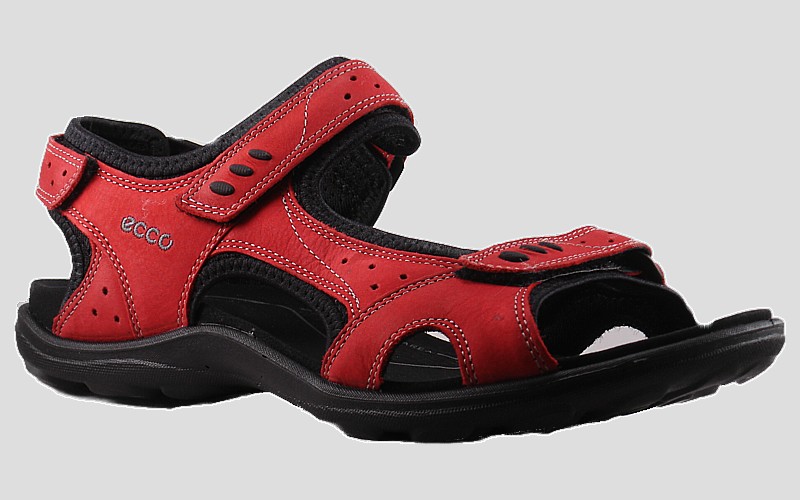 Ecco sandale semelle fine rouge